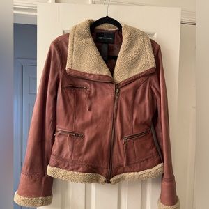 Moda International Leather Jacket size L